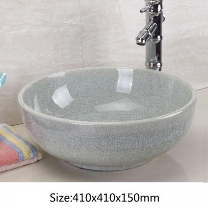 Handmade ceramic basin.C-1038