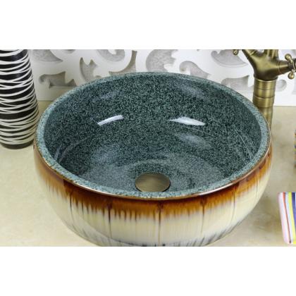 Handmade ceramic basin.C-1052