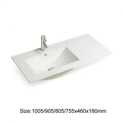 left bowl bathroom vanity sink (9100E-L)