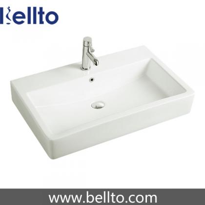 Wall hung ceramic sink for lavatory (3705)