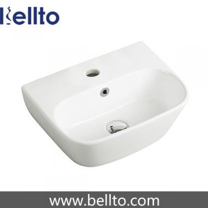 Oval wall hung bathroom basin (3602)
