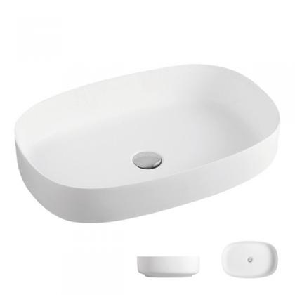Oval slim bathroom sink 3073B