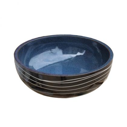 Handmade painted porcelain sink.C-1034