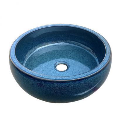 Handmade painted porcelain sink.C-1044