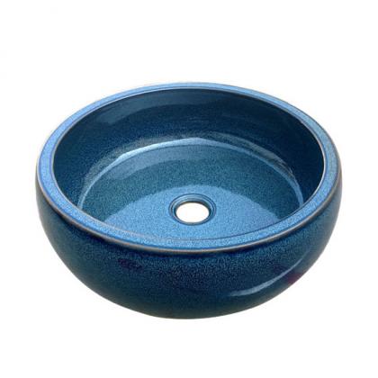 Handmade painted porcelain sink.C-1044