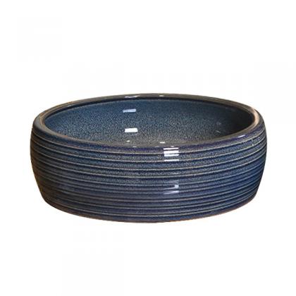 Blue handmade porcelain sink (C-1049)