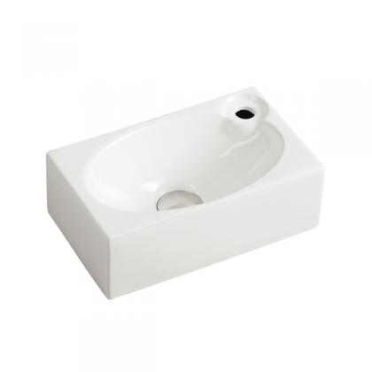 Square wall hung basin of sanitary ware (3606)